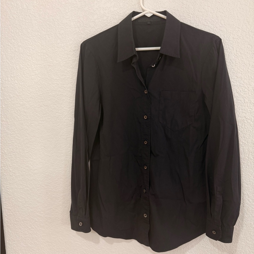 Gucci Black Long Sleeve Button-Down Shirt